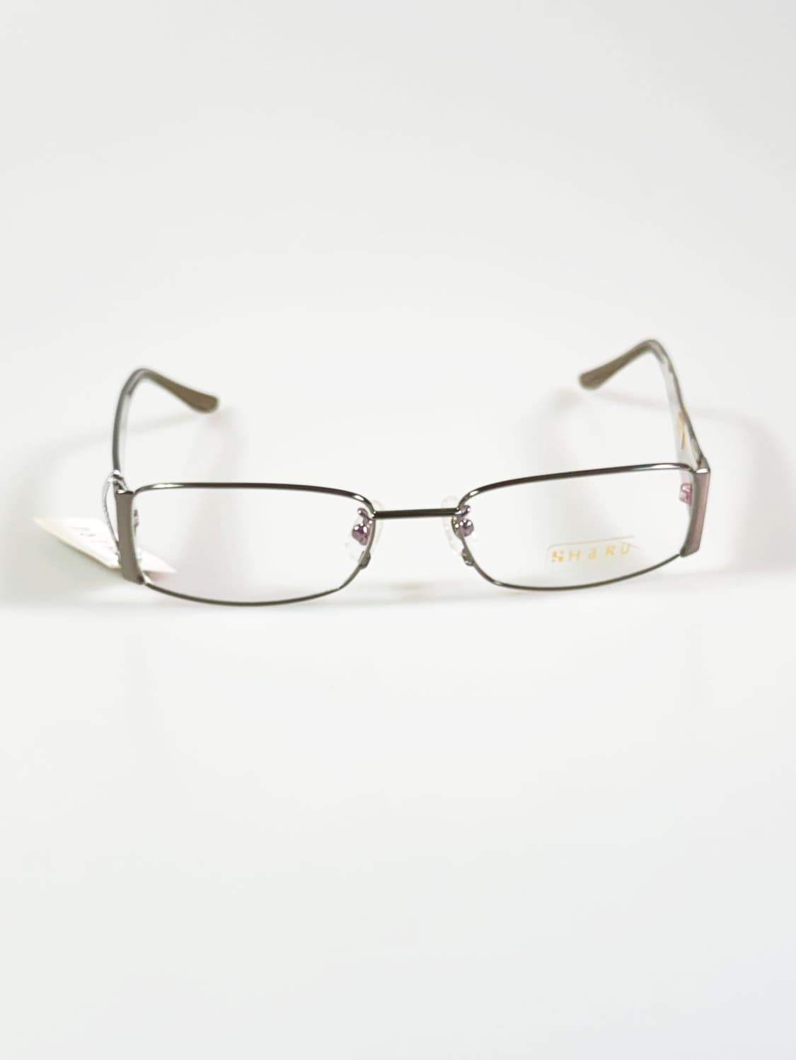 HARU 건메탈 슬림 스퀘어 프레임 빈티지 안경 상품이미지2