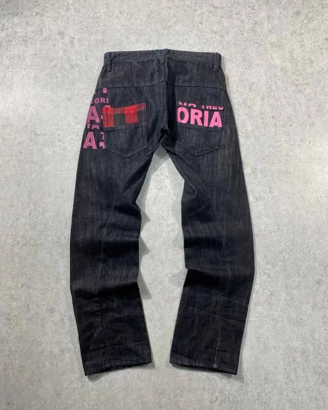 THEORIA 흑청 데님 빈티지 워싱 바지 상품이미지3