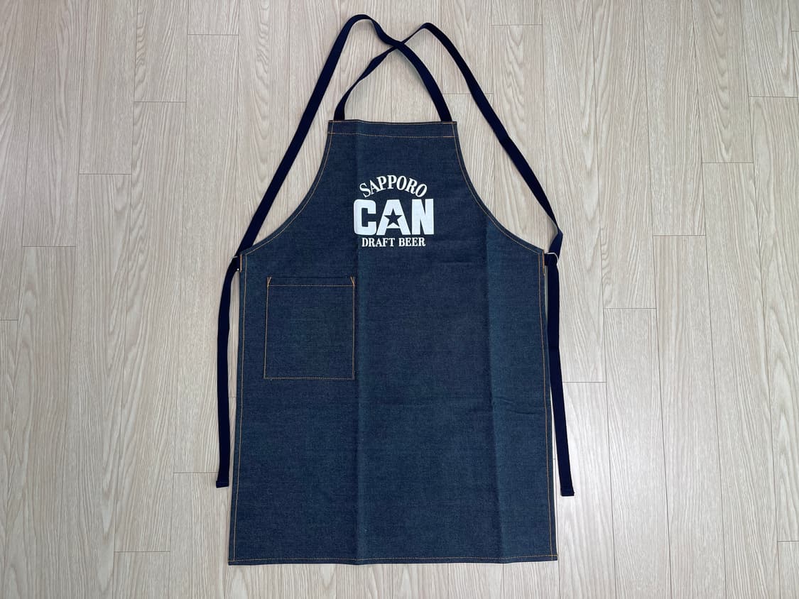 삿포로 캔맥주 빈티지 셀비지 앞치마 7번 90s 상품이미지1