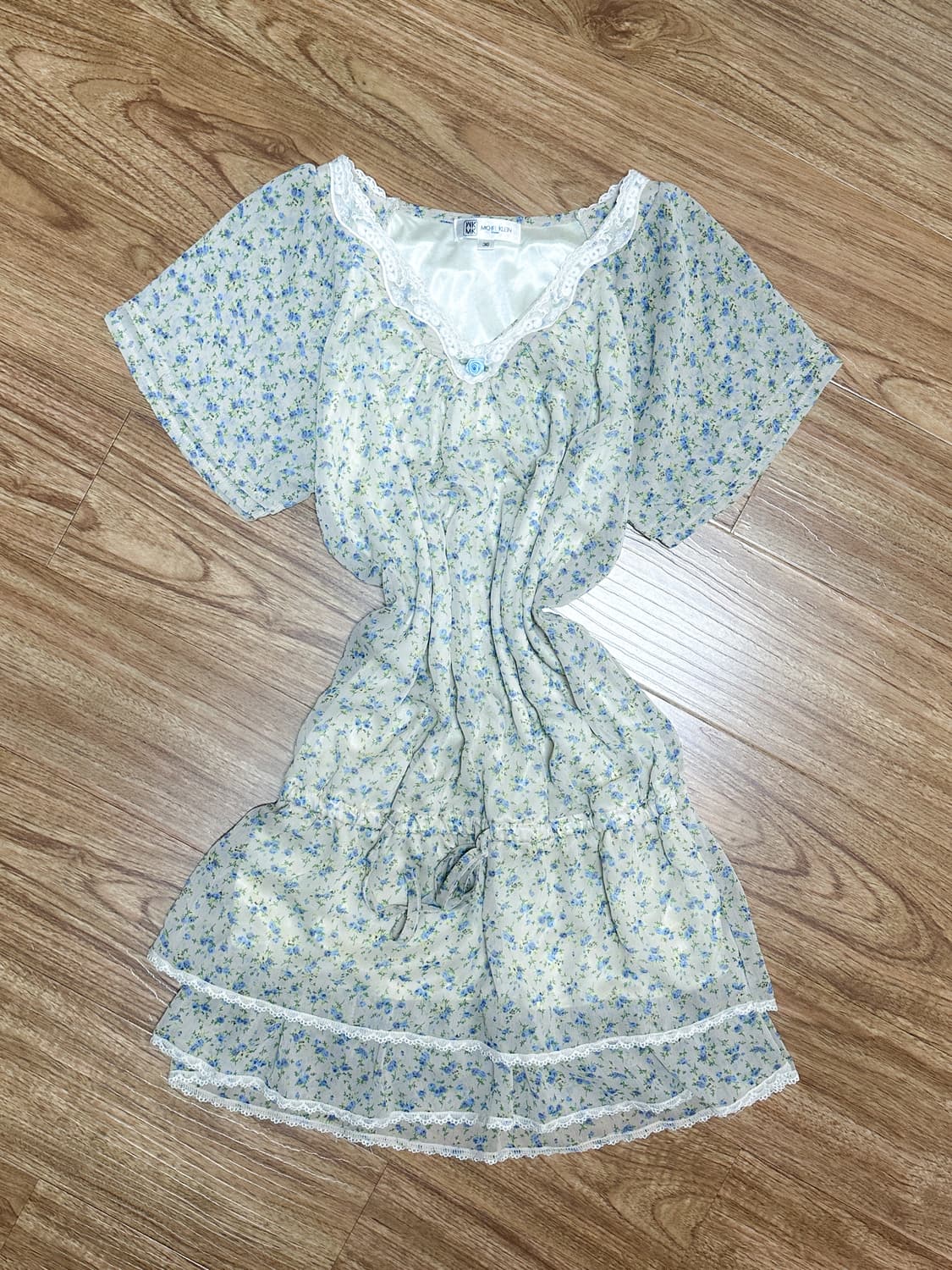 빈티지 히메카지 플라워 블라우스 원피스 히메갸루 모리걸 아오이유우 로걀 상품이미지1