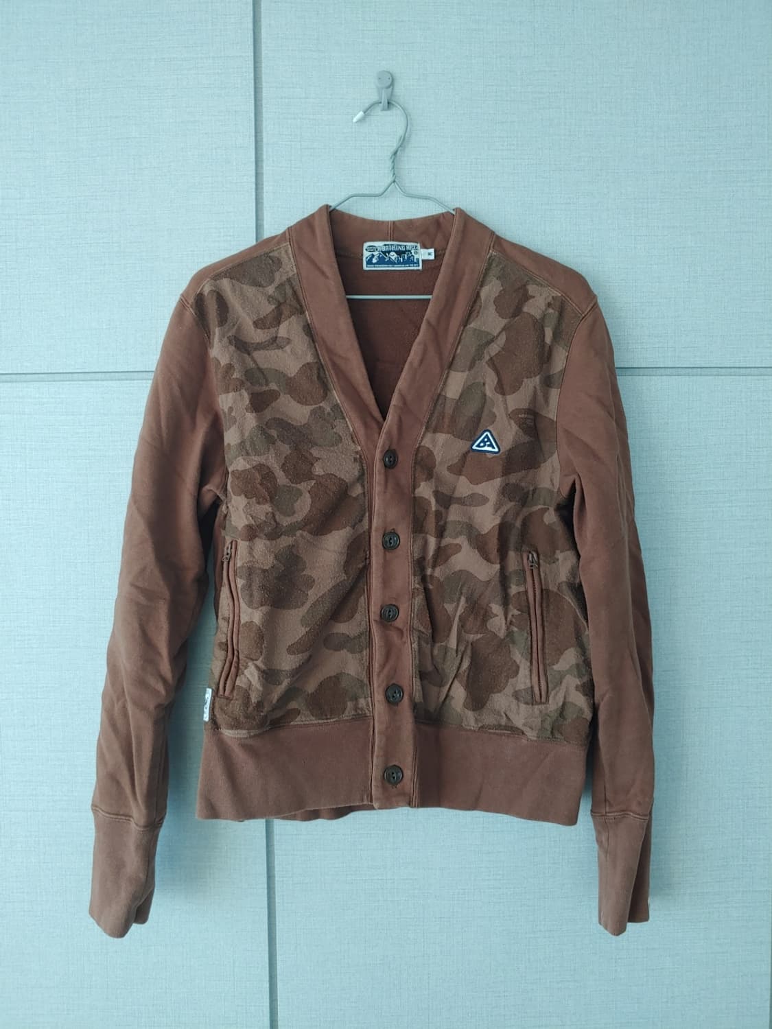 [M] 베이프 브라운 카모 가디건 상품이미지1