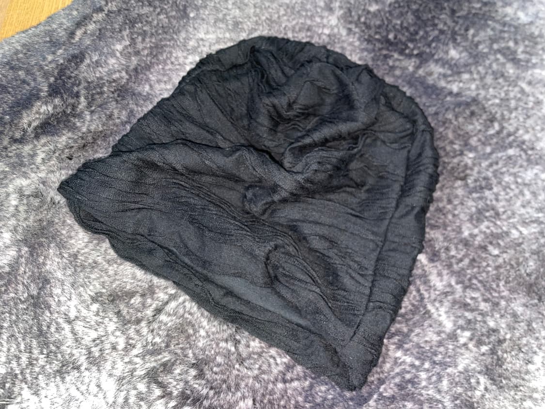 Vintage pleats long beanie  상품이미지4