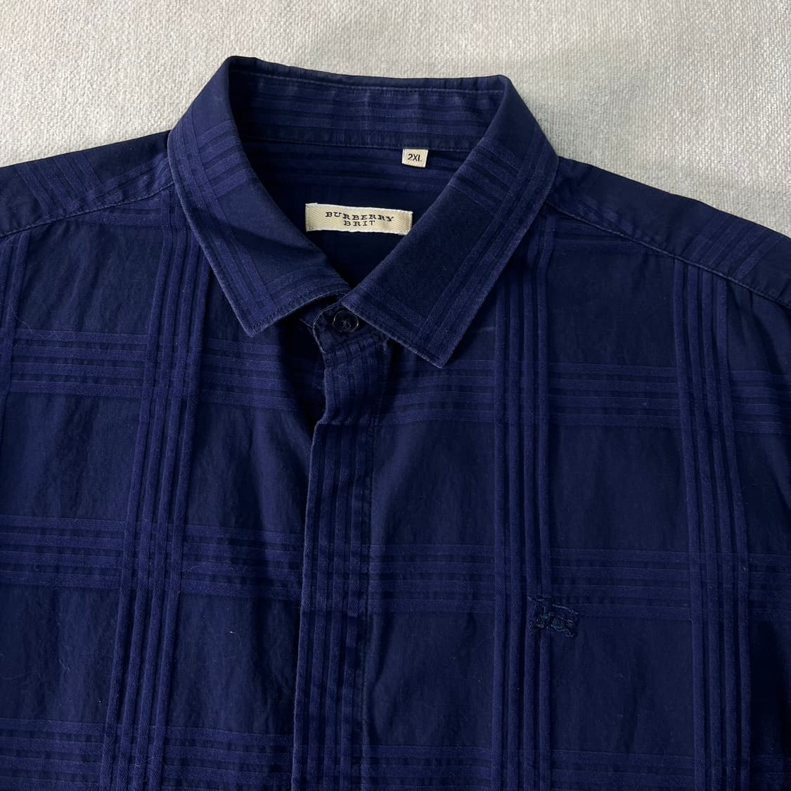 100 버버리 기마로고 체크 패턴 셔츠  상품이미지2