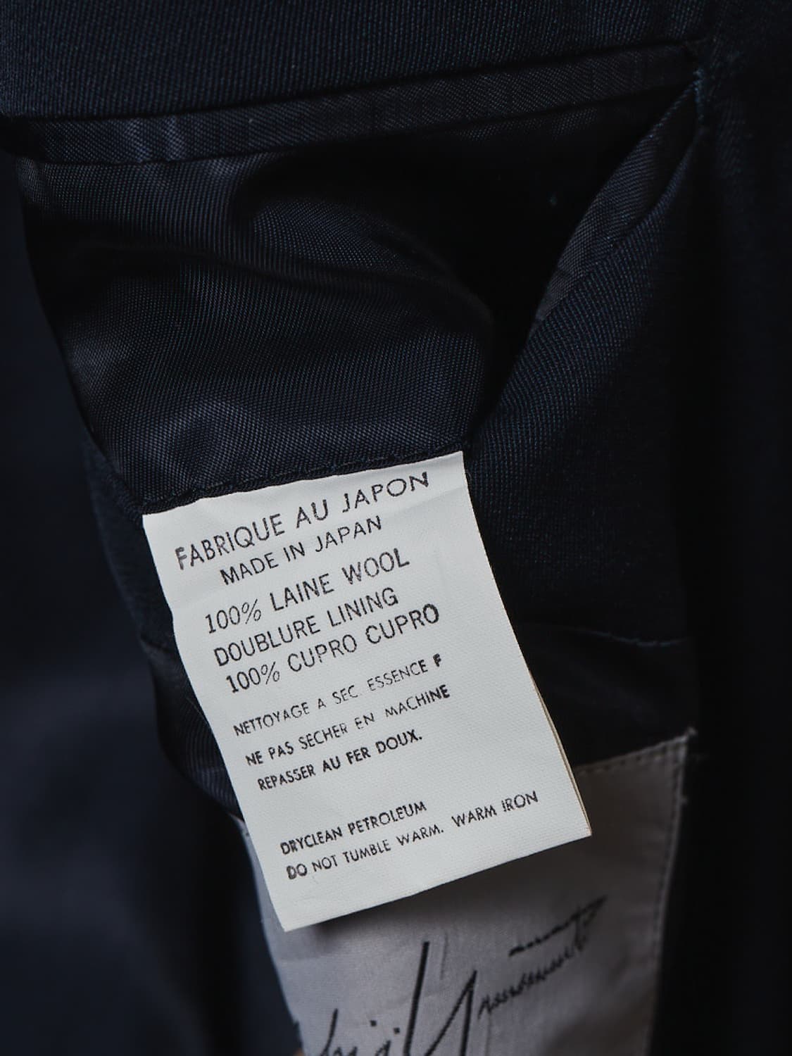 빈티지 요지야마모토 더블 블레이저(하자있음) 상품이미지5