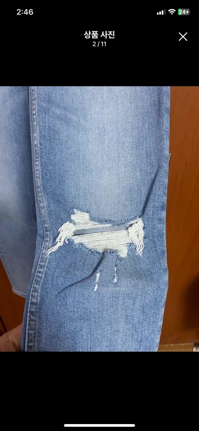 [RE/DONE] 리던 90S 하이라이즈 앵클 크롭진  상품이미지2