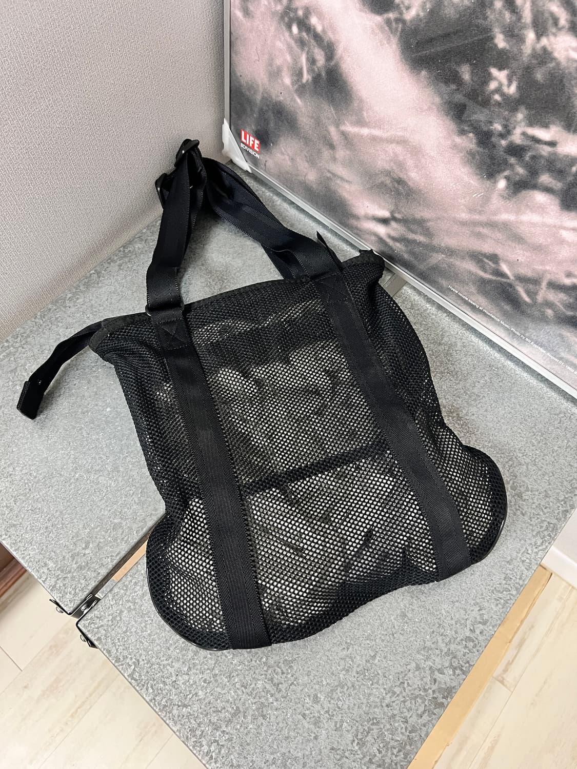 PORTER-MESH SHOULDER TOTE BAG (Black) 상품이미지7
