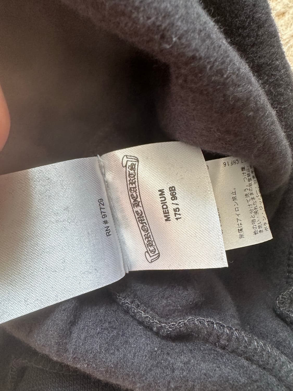 크롬하츠 도쿄 한정 홀스슈 후드티 m 상품이미지6