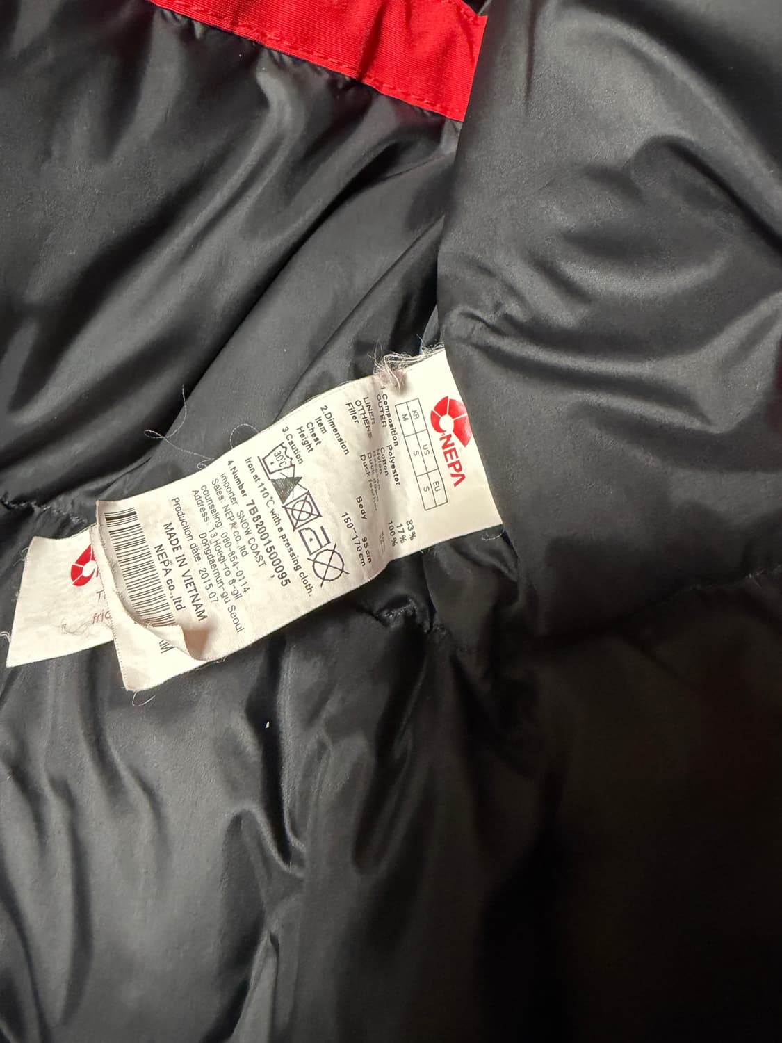 네파 패딩 파카 7B82001500095 레드 상품이미지6