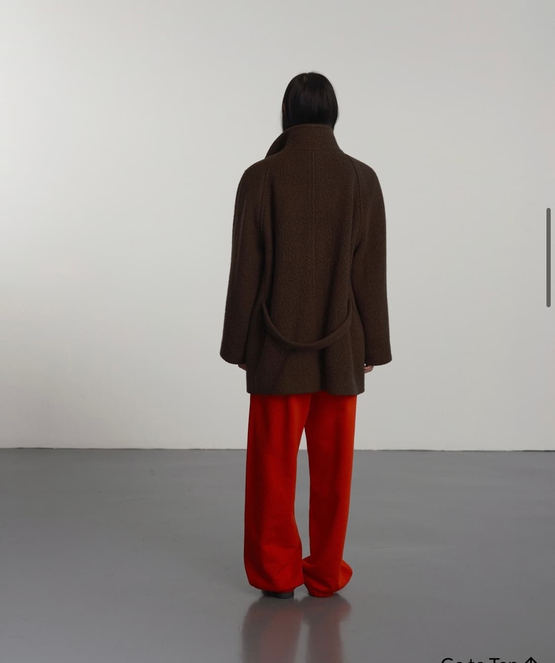 gbh apparel high neck toggle coat brown  상품이미지4