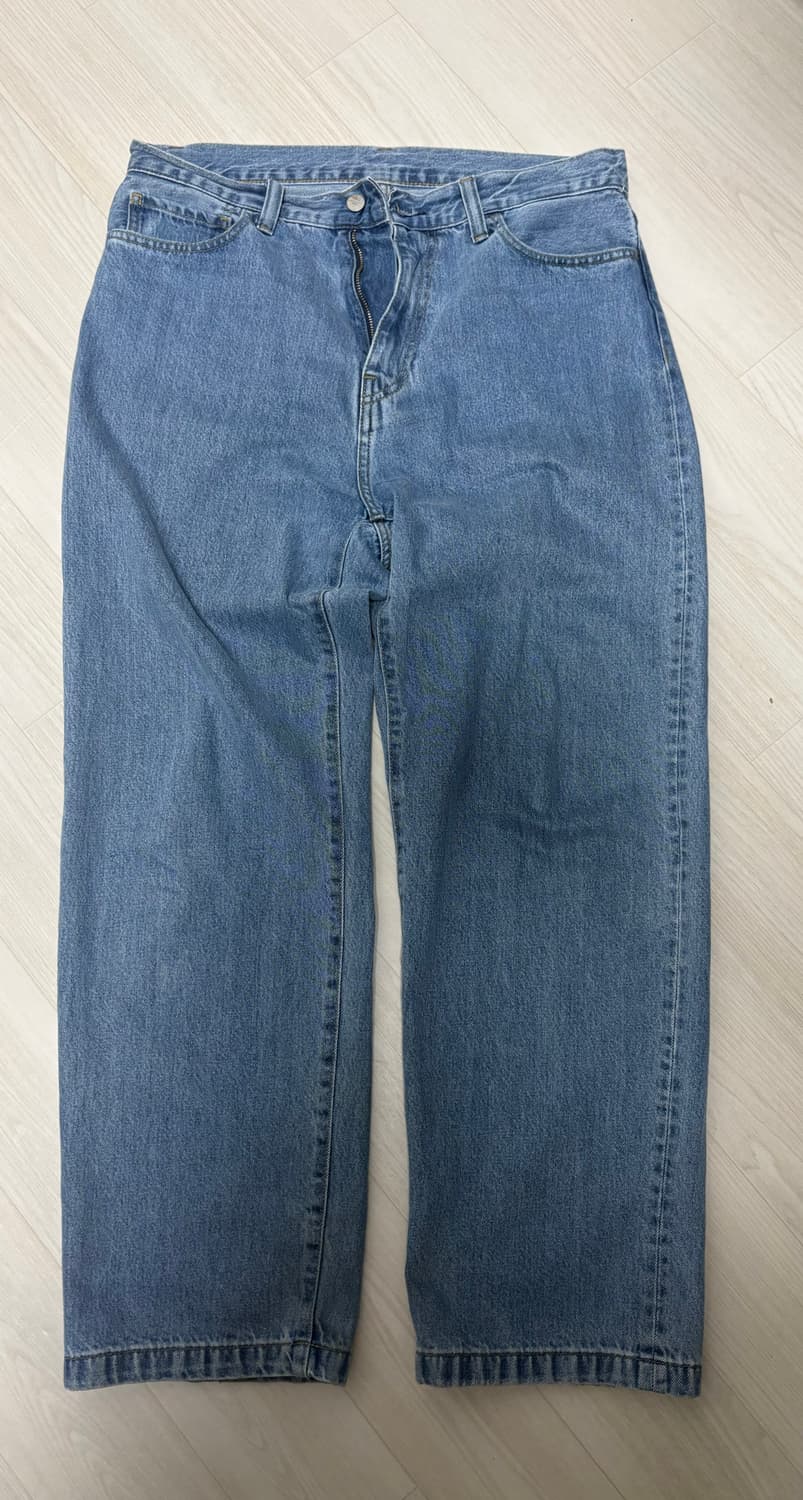 (32) 칼하트 wip 랜든 팬츠 블루 헤비 스톤 워시 상품이미지3