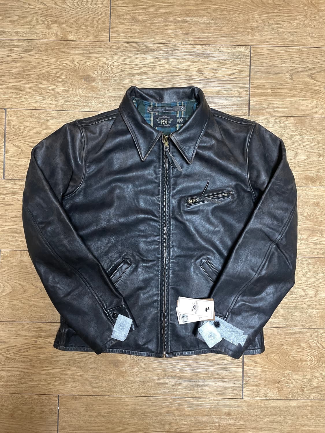 RRL 뉴스보이 레더 자켓 (M) 상품이미지2