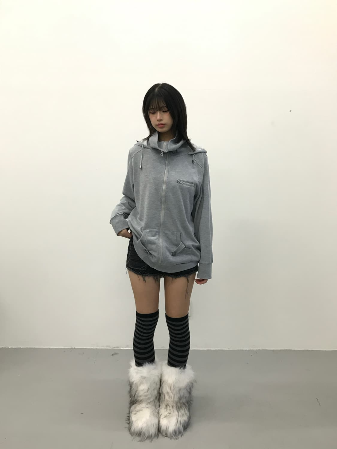 Jpn Y2k Cotton Zip Up Hoodies 상품이미지1