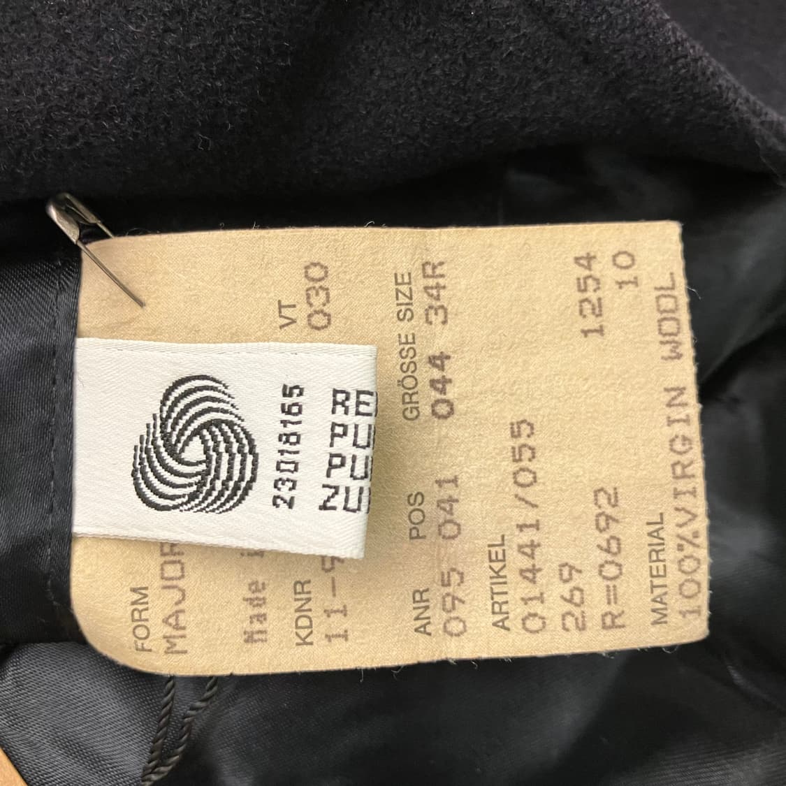  휴고 보스 네이비 버진 울 더블 브레스티드 롱코트  상품이미지8