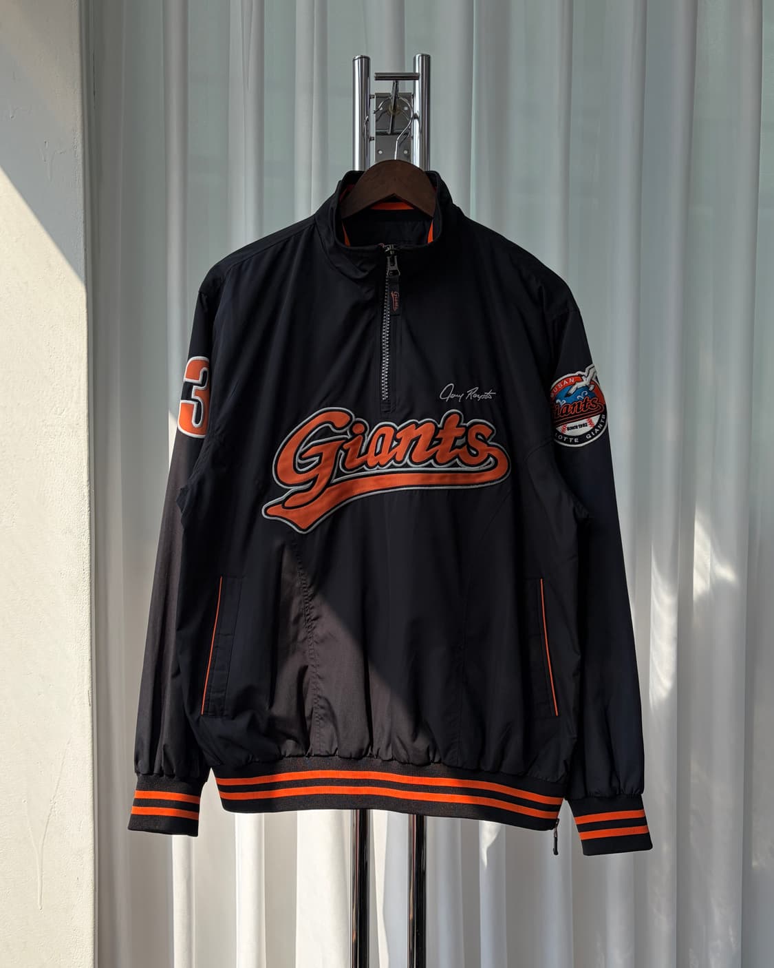 [XL]롯데 자이언츠 춘추용 베이스볼 하프집업 바람막이 자켓 상품이미지5