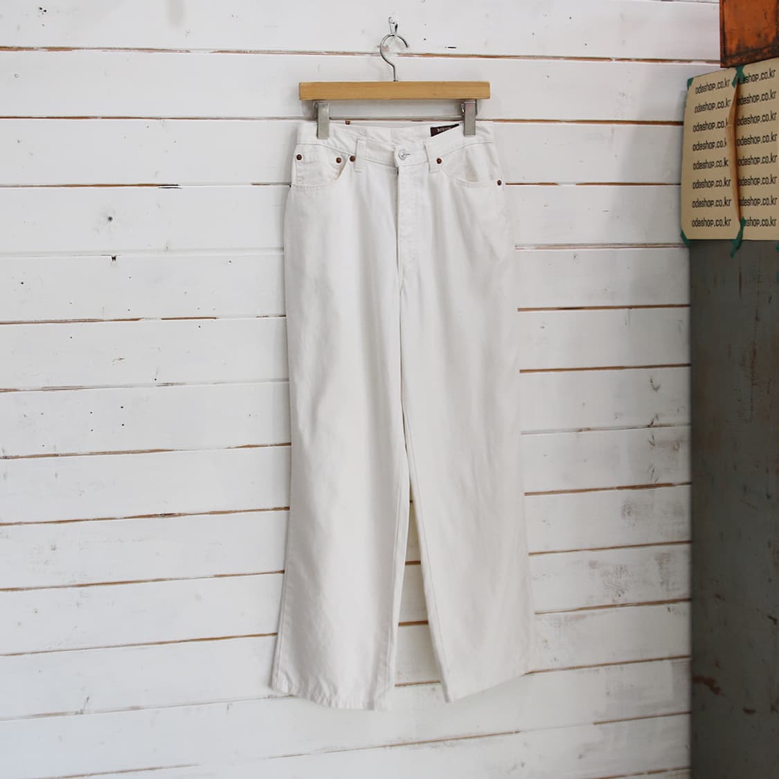 80~90's BOBSON 화이트 진 (여성용 27) 상품이미지1