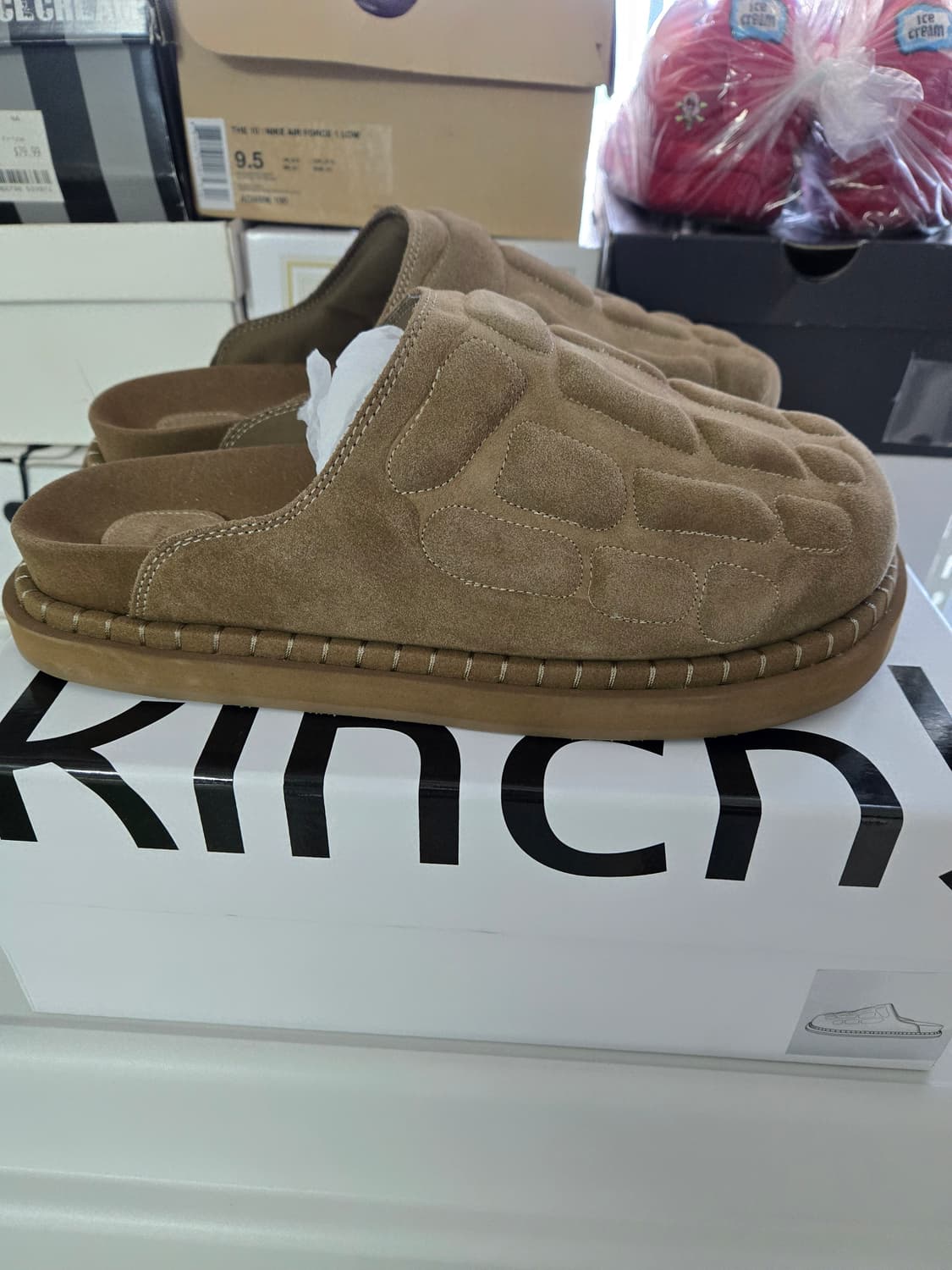 킨치 x 이예 본 뮬 카키 상품이미지6