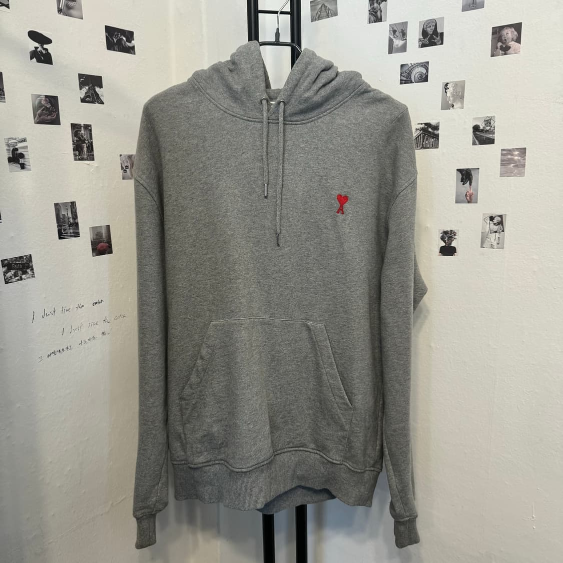 아미 AMI 스몰로고 후드티 백화점구매 상품이미지2