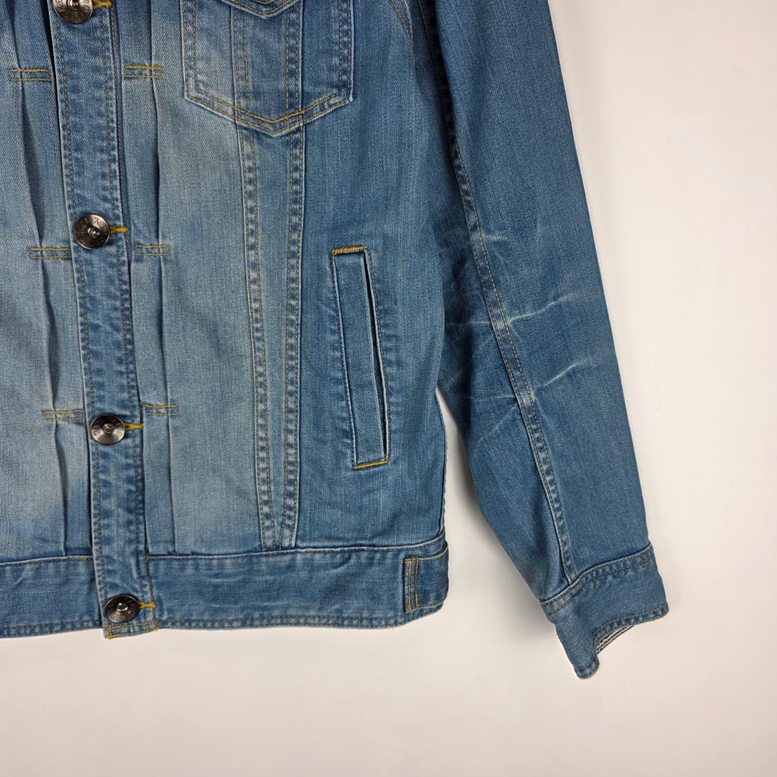 90'S 칼카니 Y2K  자수 데님자켓 상품이미지5