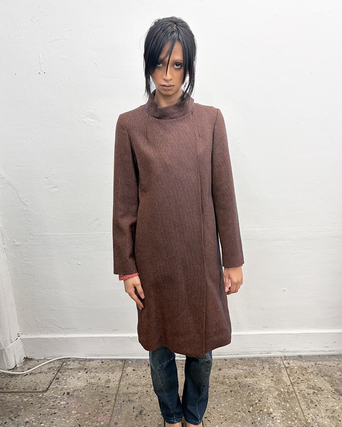 90s 아페쎄 홀로그램 마그네틱 코트 상품이미지1