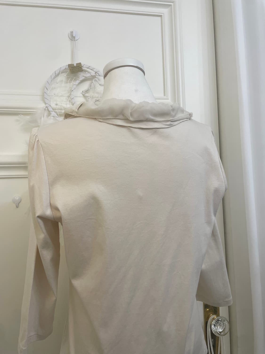 KUMIKYOKU stone beige ruffle point puff 상품이미지4