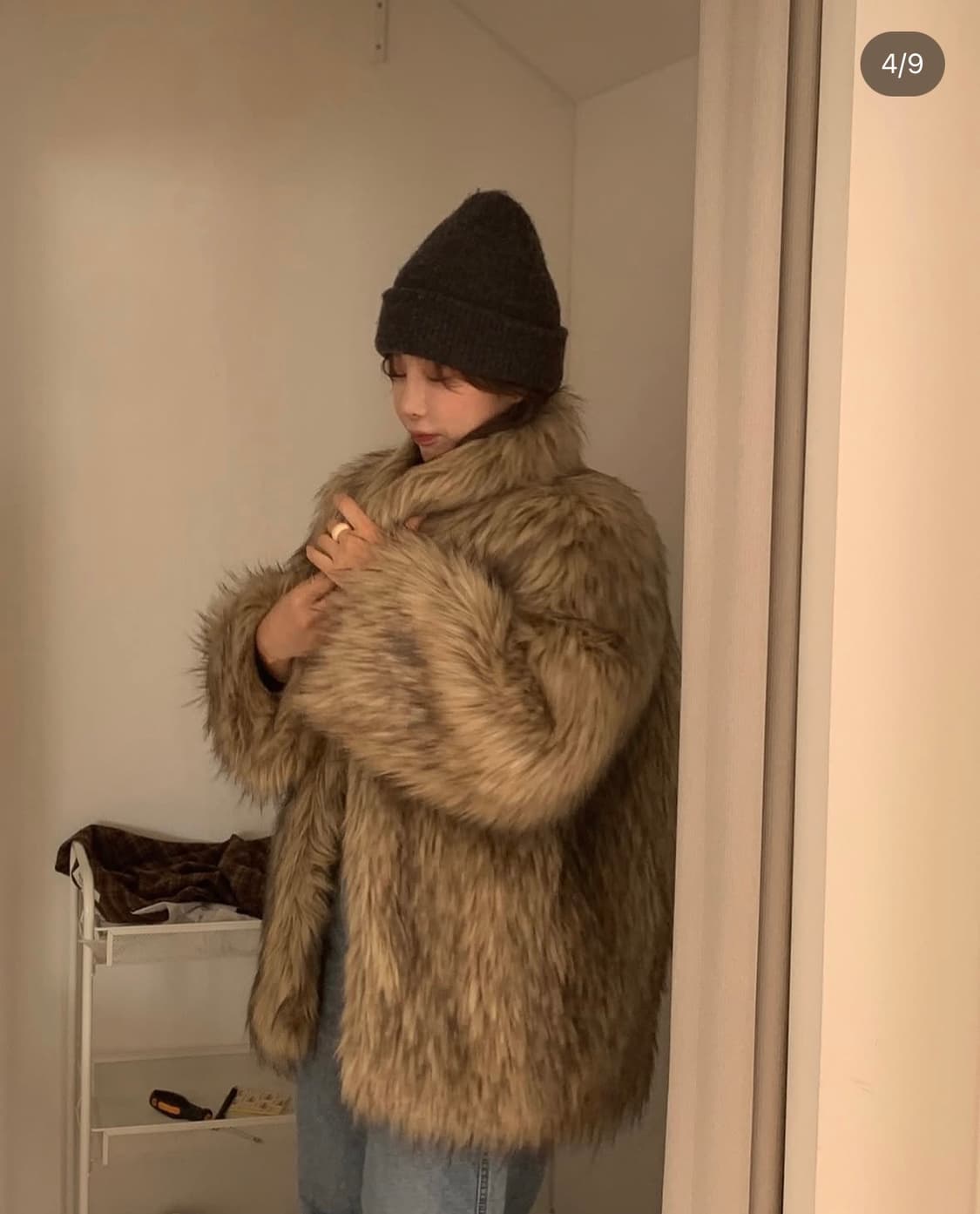 온무드 Have mix fur half coat 퍼자켓 상품이미지6