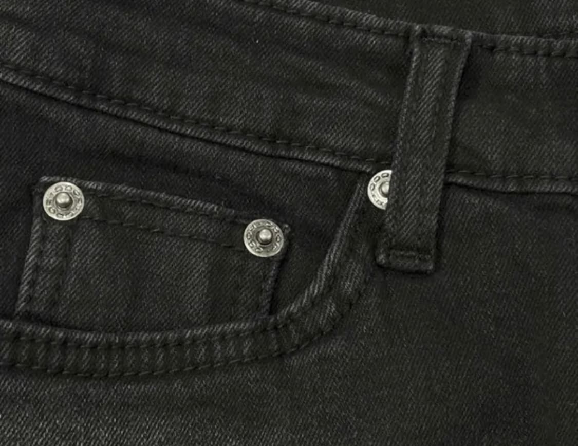 오도어 Vintage raw shorts in black 상품이미지2