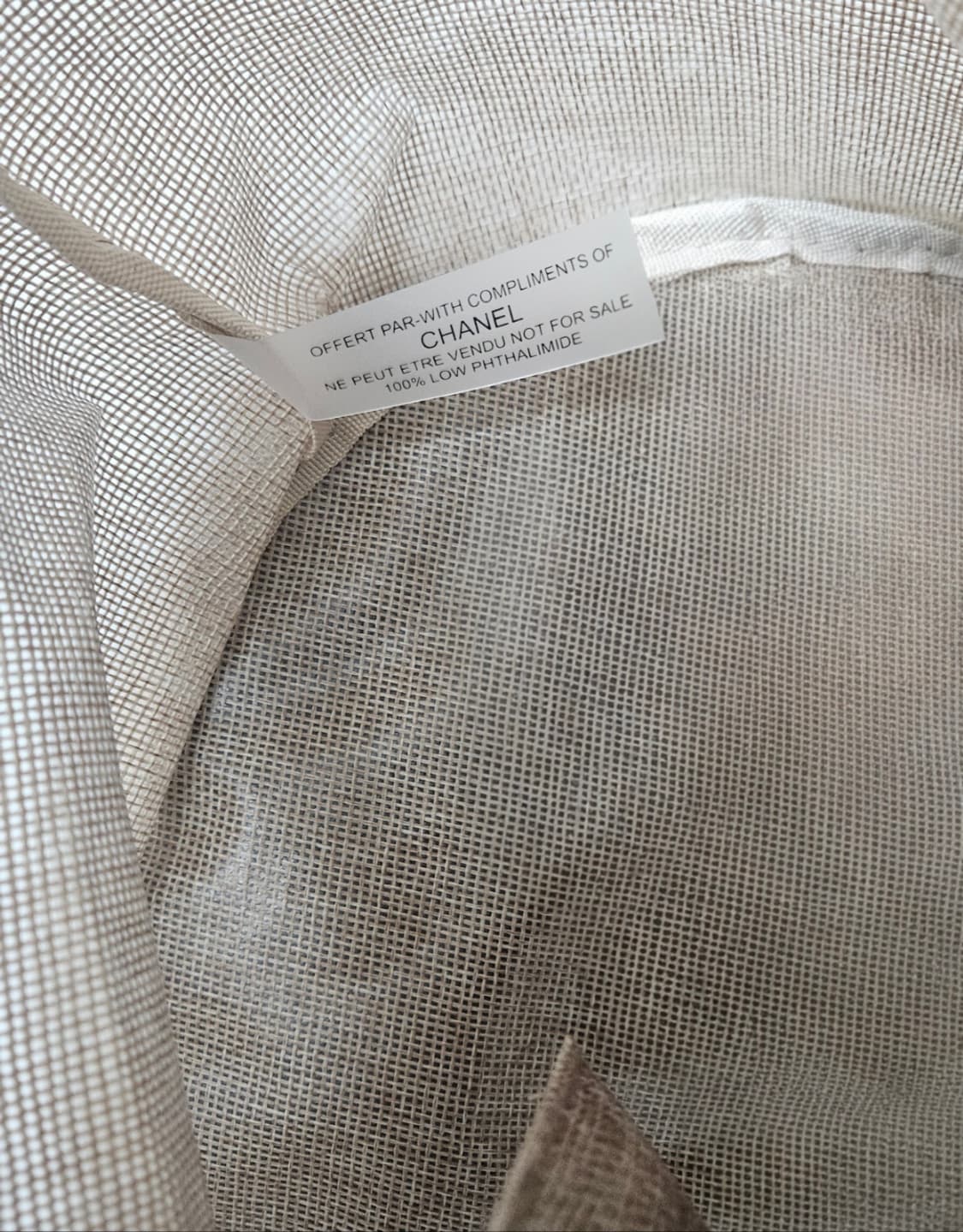 샤넬뷰티정품 동백꽃 전시회 린넨방수가방 새상품 상품이미지4