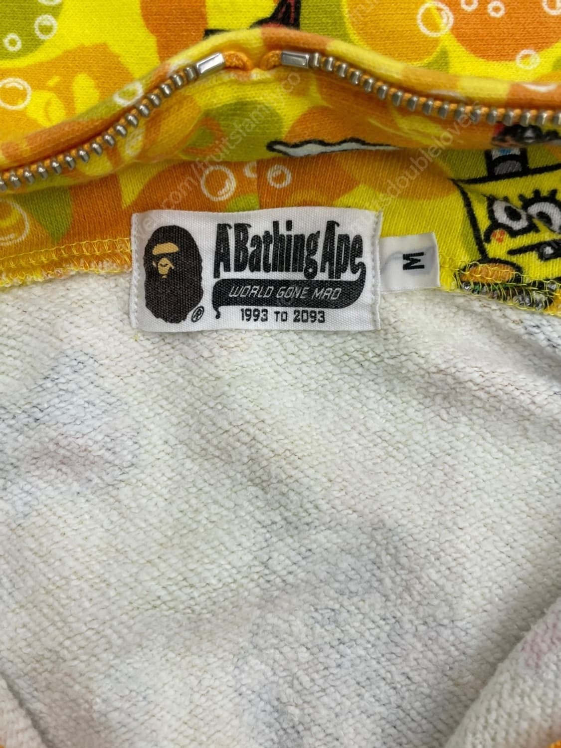 스폰지밥 베이프 콜라보 후드집업 상품이미지4