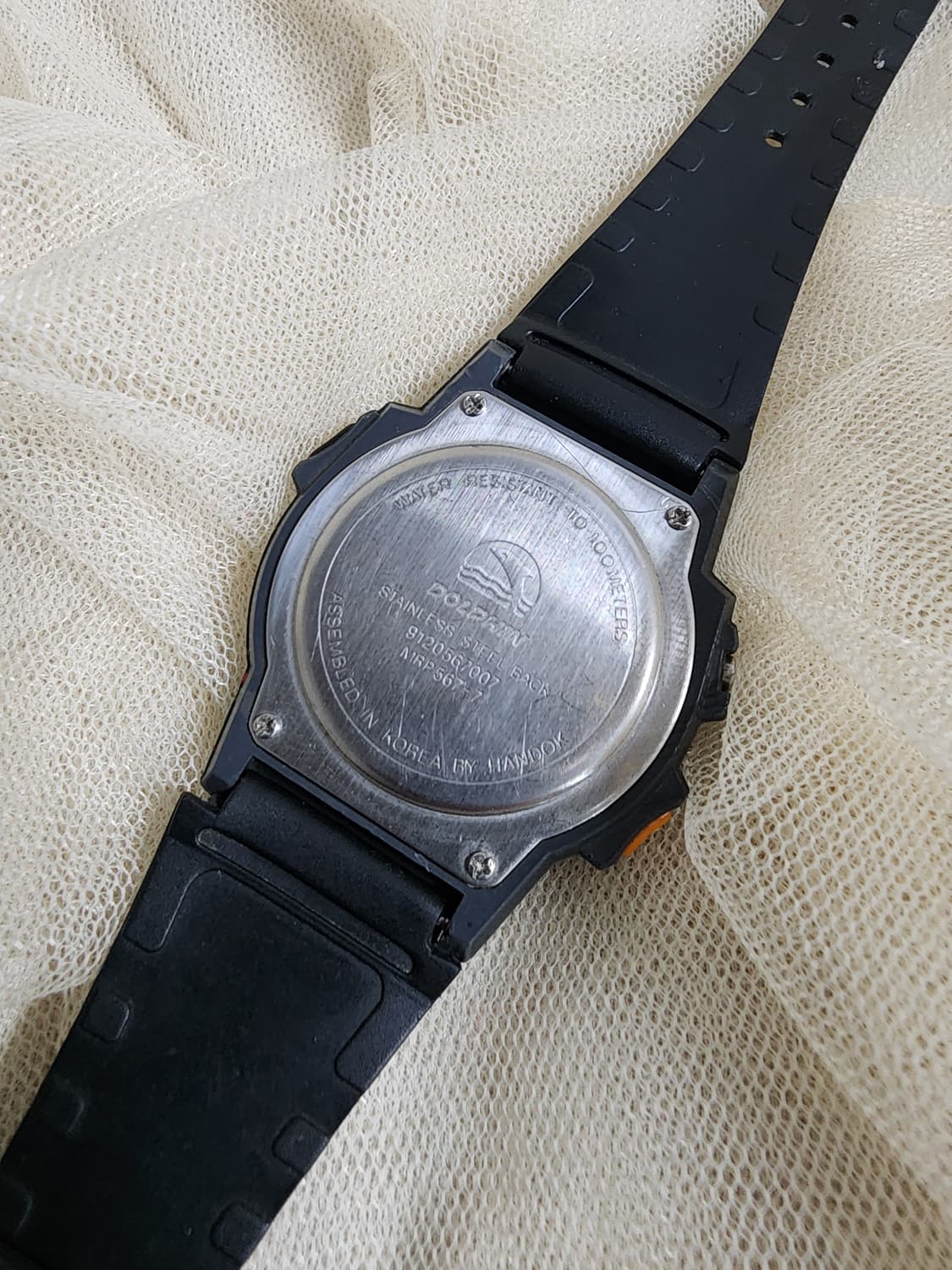 빈티지 80's 오리지널 한독 돌핀 전자시계 상품이미지2