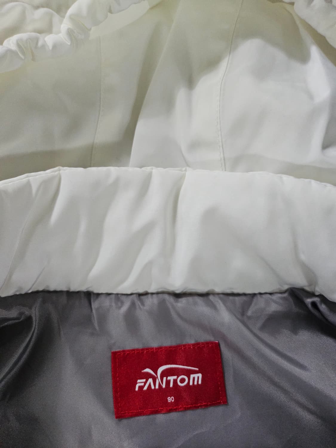 FG 화이트 퀼팅 후드 패딩 점퍼 90 상품이미지4