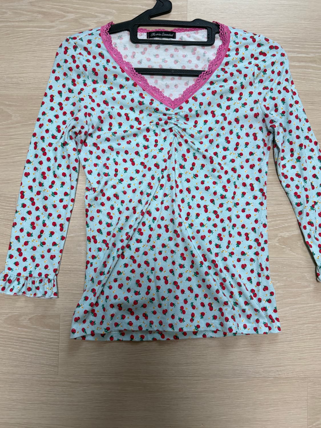 샵 페어리 little strawberry lace top (mint) 상품이미지3