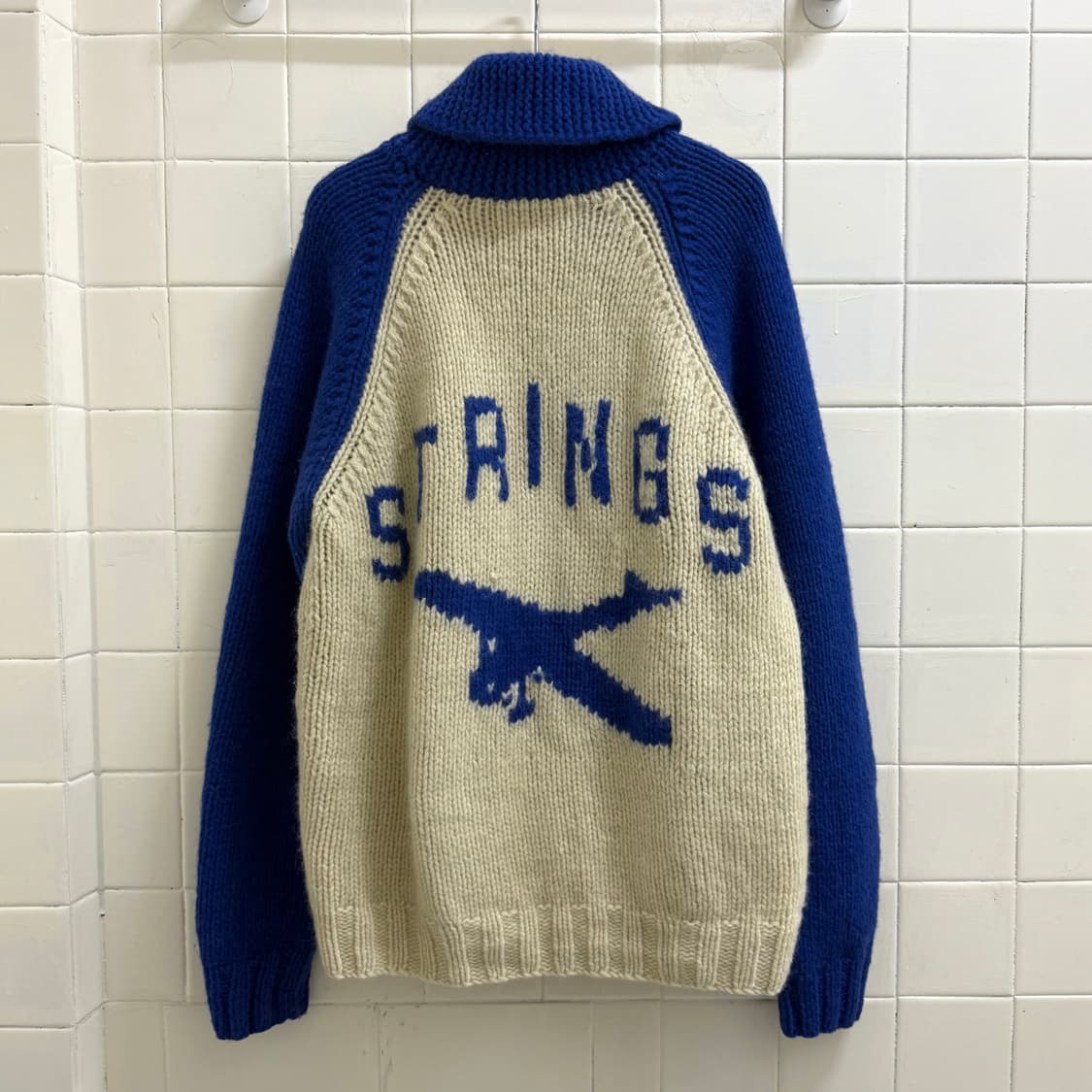 PLEVO 빈티지 헤비울 코위찬 니트 상품이미지3