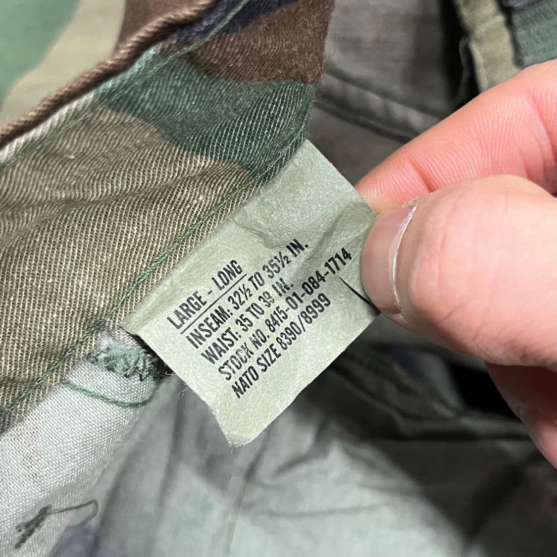 미군 우드랜드 BDU 팬츠 (L/L) 상품이미지5