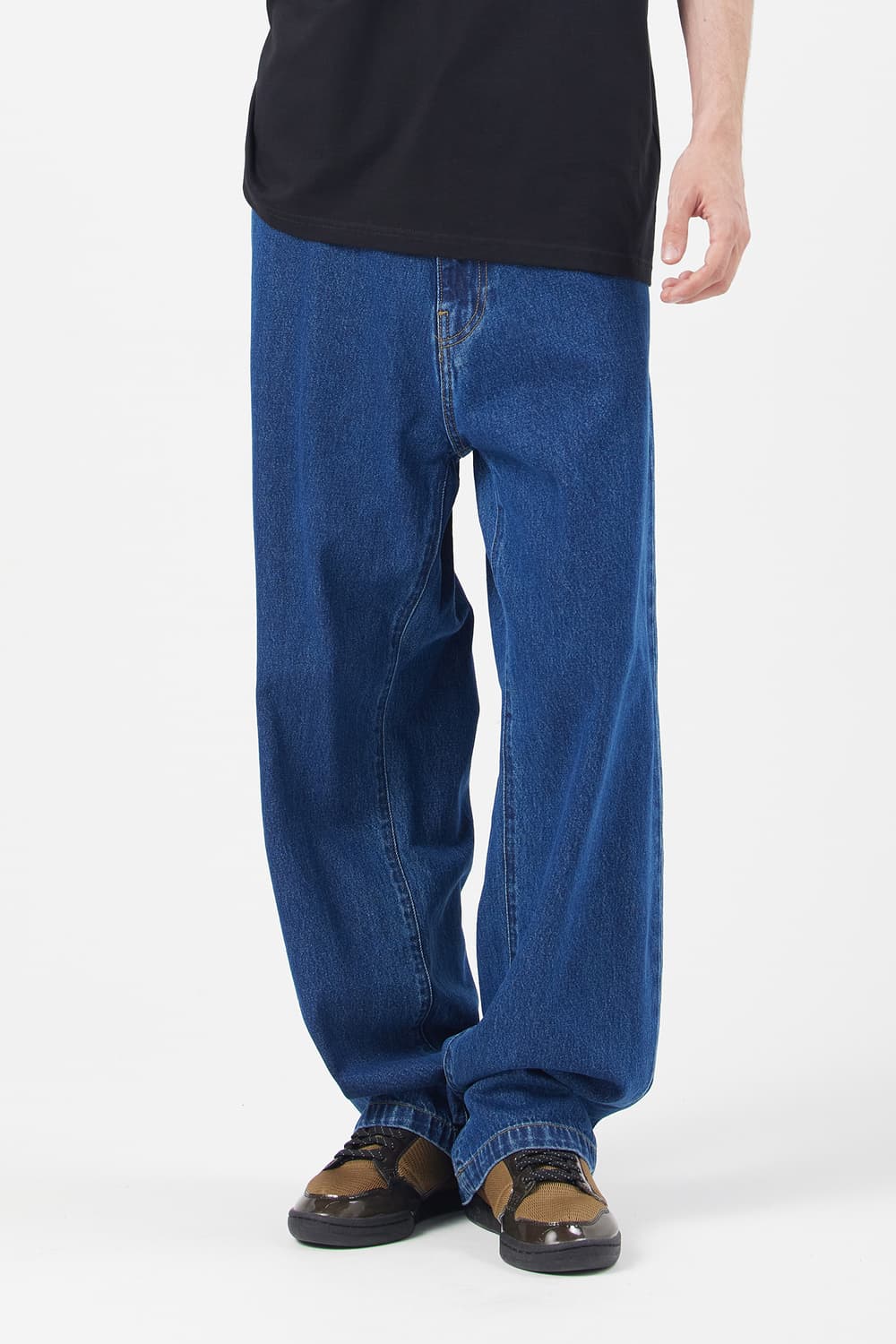 칼하트 랜든 팬츠 로버트슨 블루 스톤 워시드 34사이즈 상품이미지1