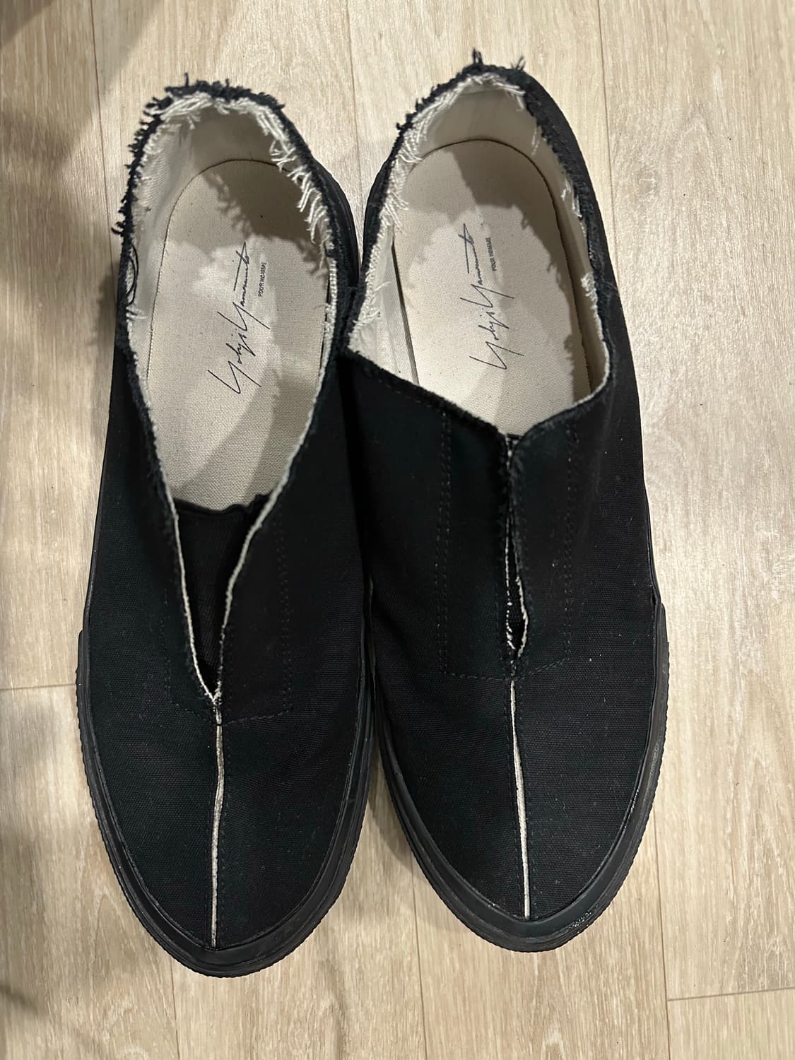 요지야마모토 뿌르옴므 절개 슬립온 상품이미지2