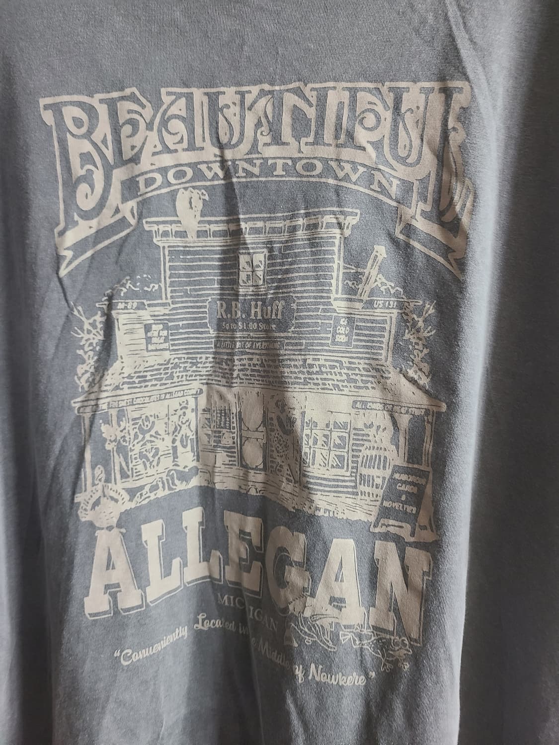 dtm 프린팅 반팔 티셔츠 회색(105) 상품이미지2