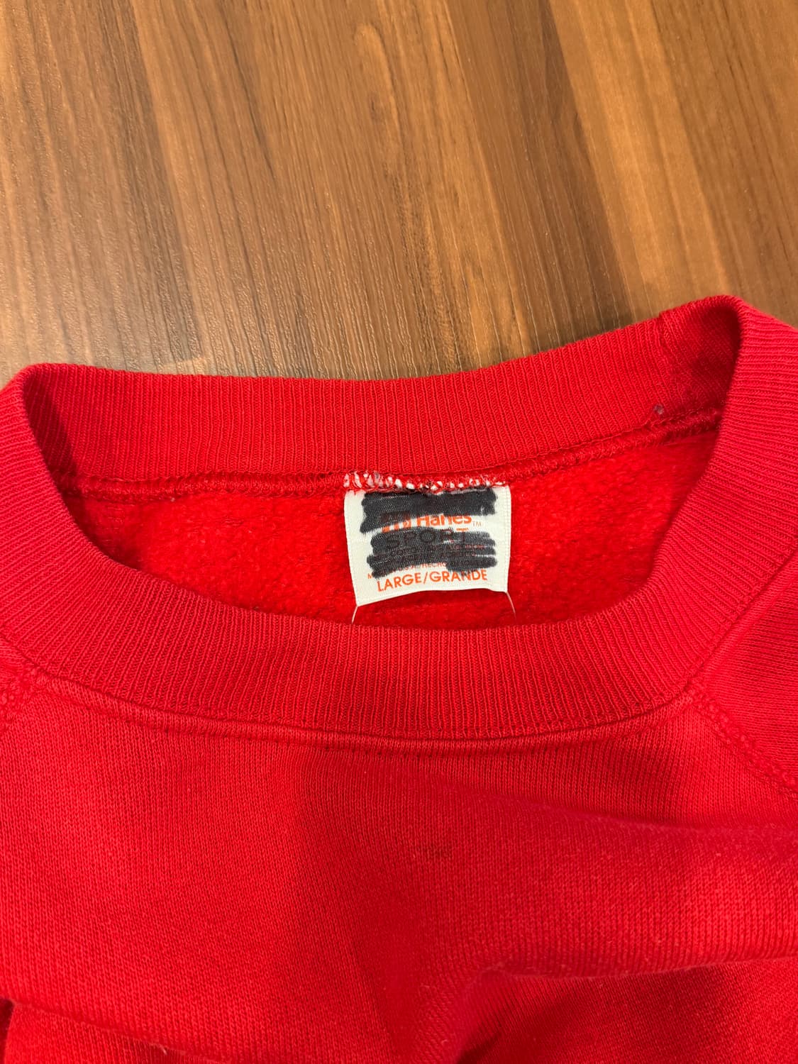 90s Hanes 헤인즈 플레인 스웻 셔츠 (made in USA) 상품이미지10