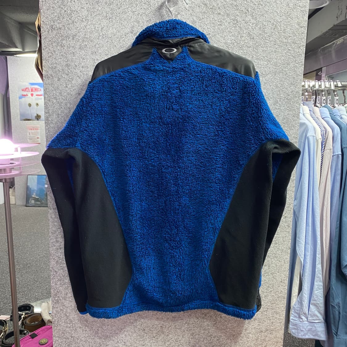 오클리 블루 배색 쉐르파 자켓 B3493 상품이미지5