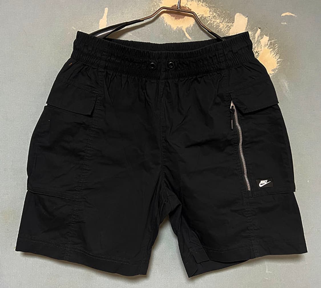 NIKE 나이키 NSW 스트리트 카고 쇼츠 반바지 블랙 밴딩 L 32 상품이미지1