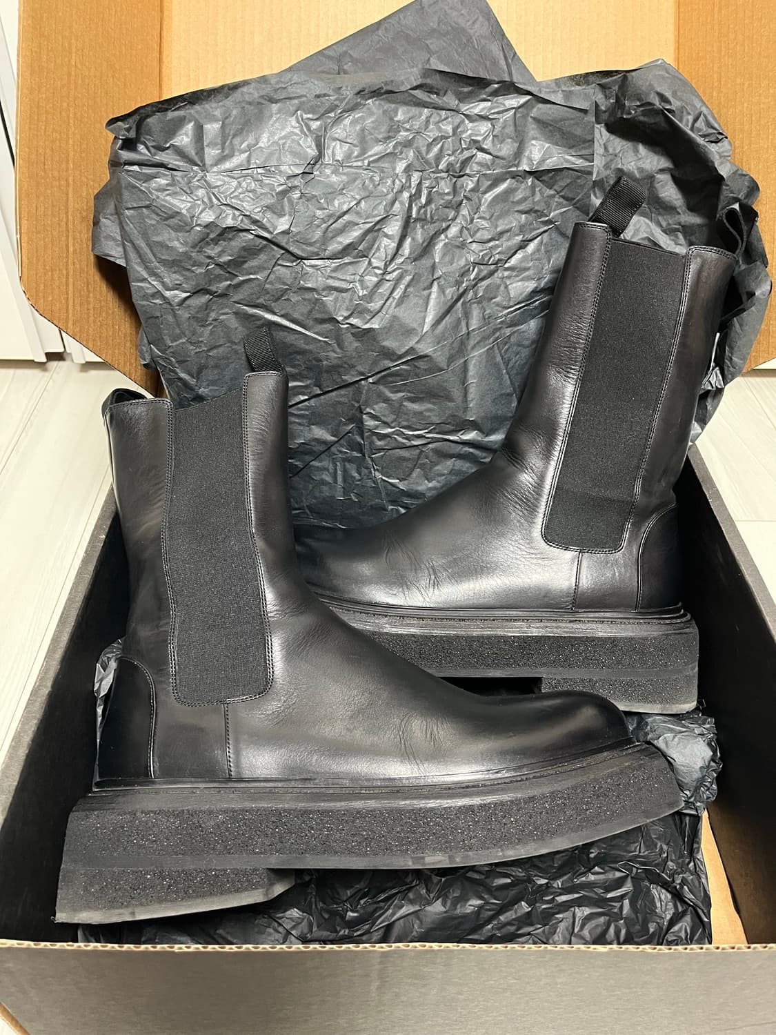 마르셀 Zuccone 레더 첼시 부츠 EU40 상품이미지8