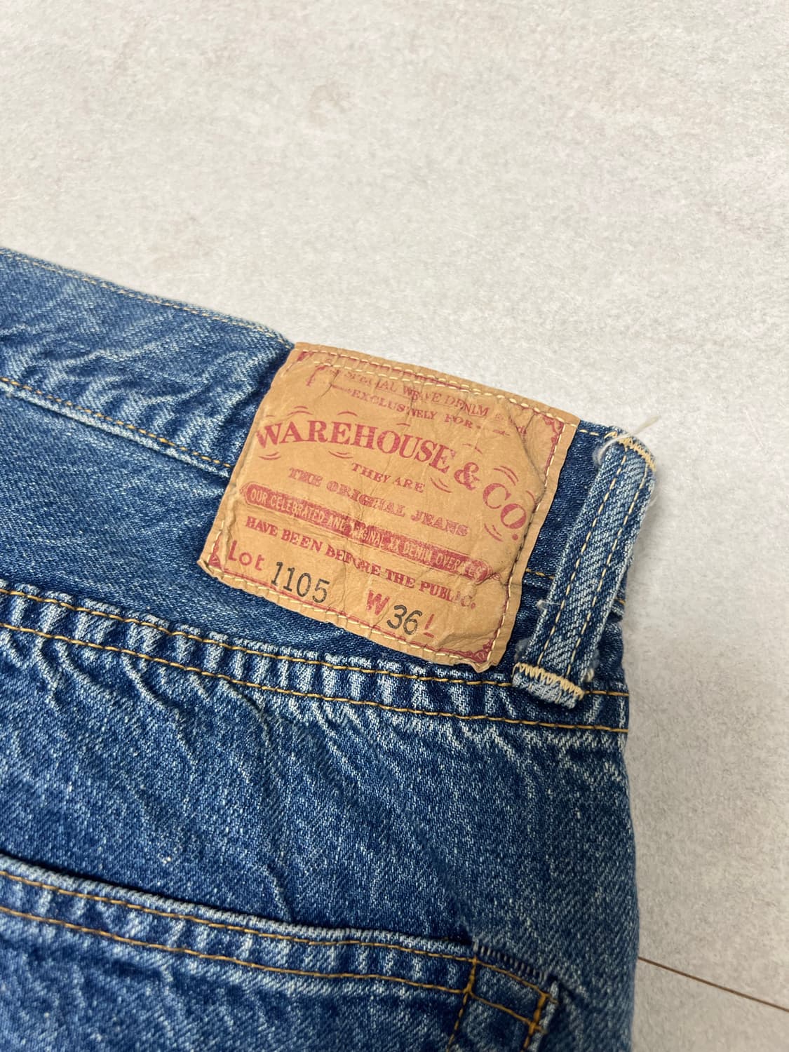 웨어하우스 1105 2nd hand light Indigo 상품이미지4