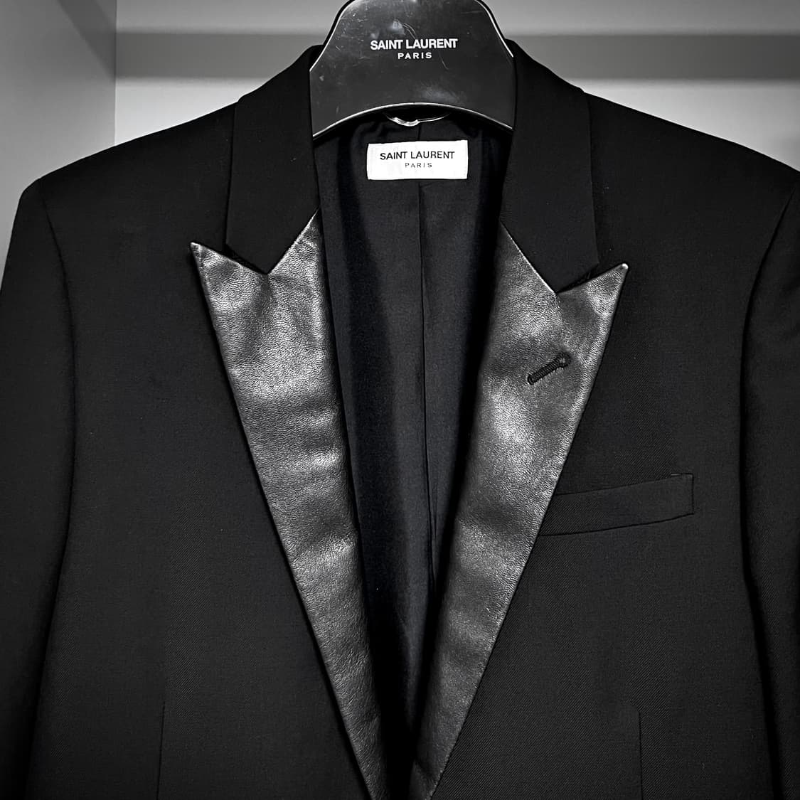 Saint laurent Ss14 램스킨 라펠 블레이저 상품이미지2