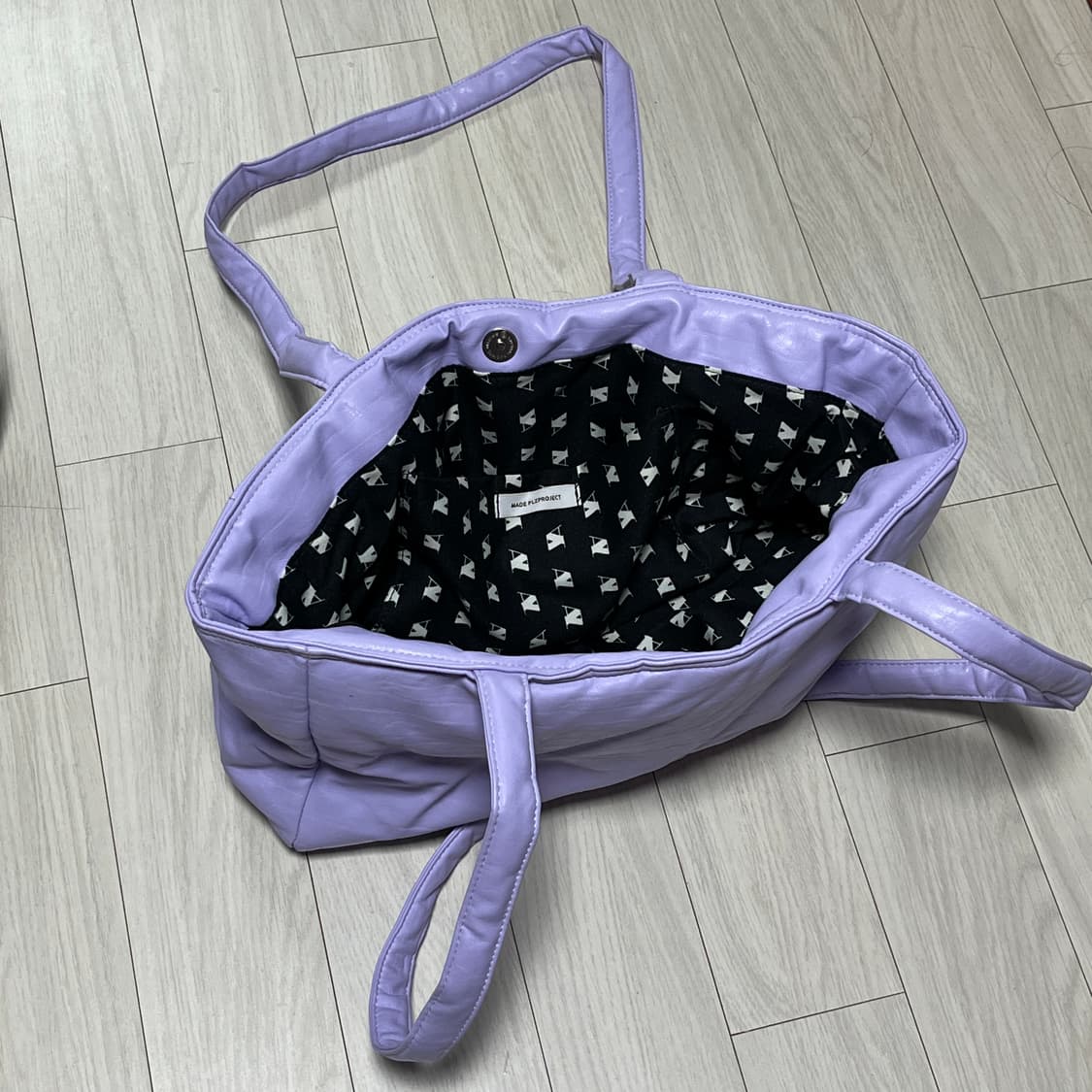 플리즈프로젝트 패딩숄더백 라벤더 퍼플 상품이미지2