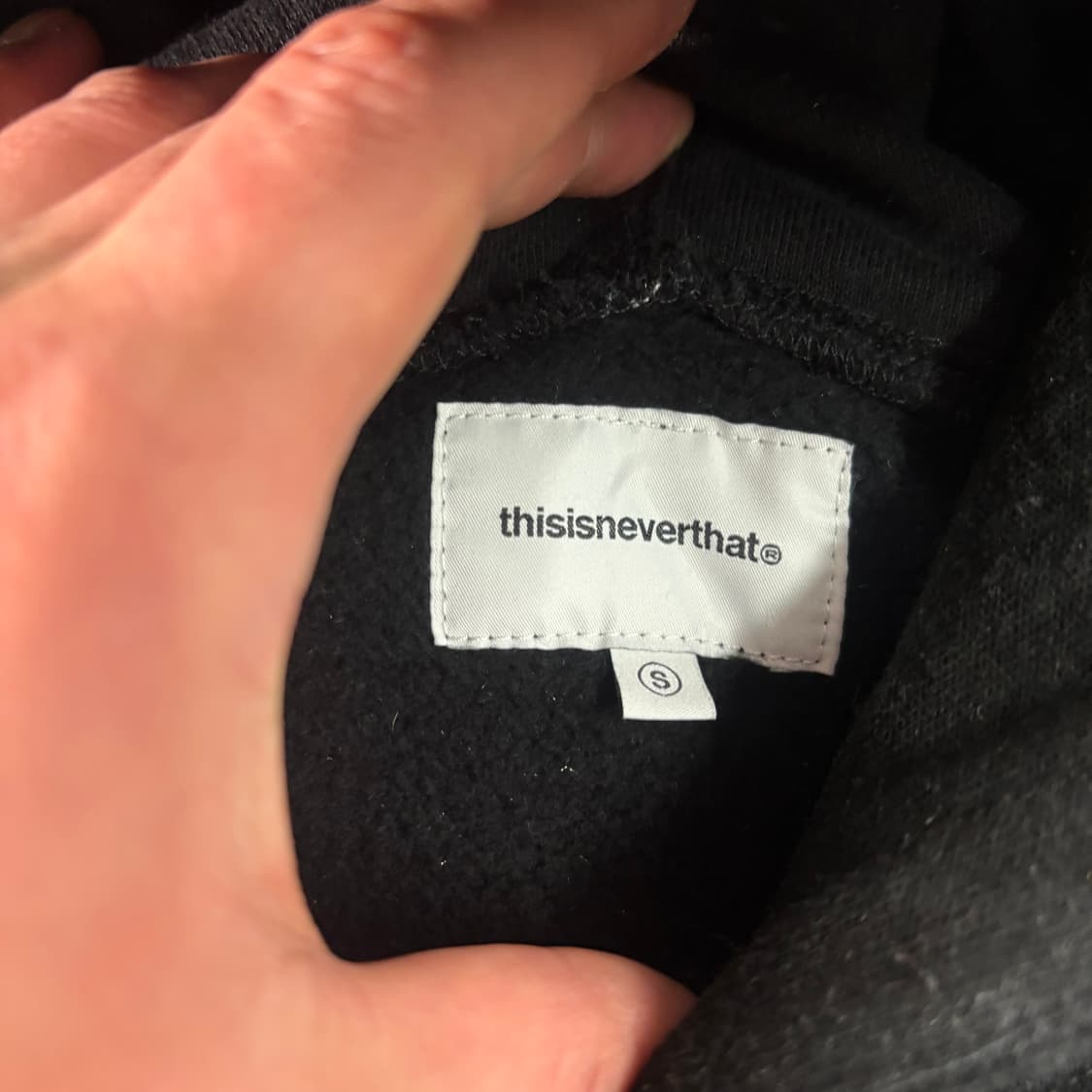 95 디스이즈네버뎃 자수 로고 후드티 상품이미지4