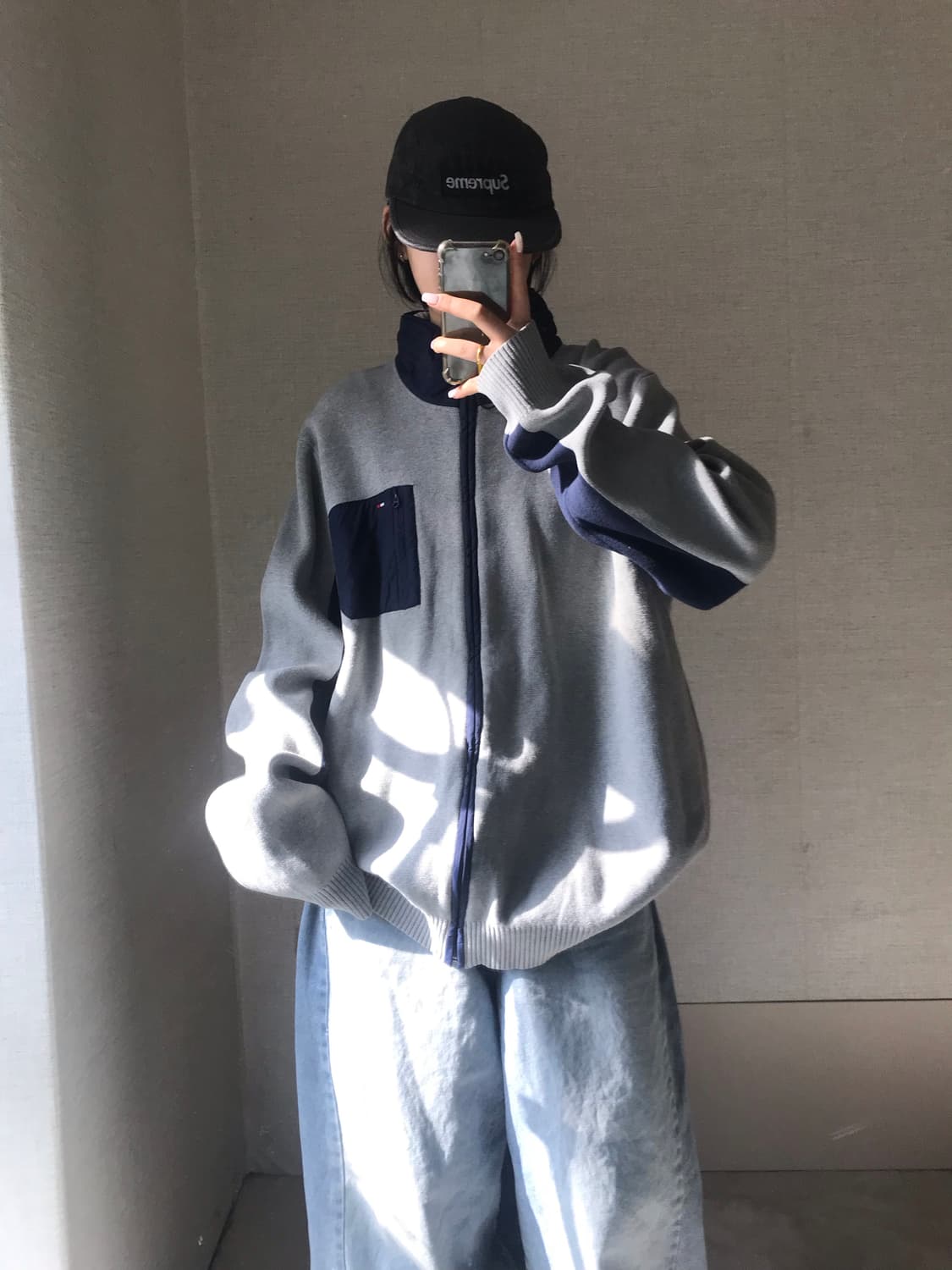 타미힐피거 그레이 니트집업 상품이미지4