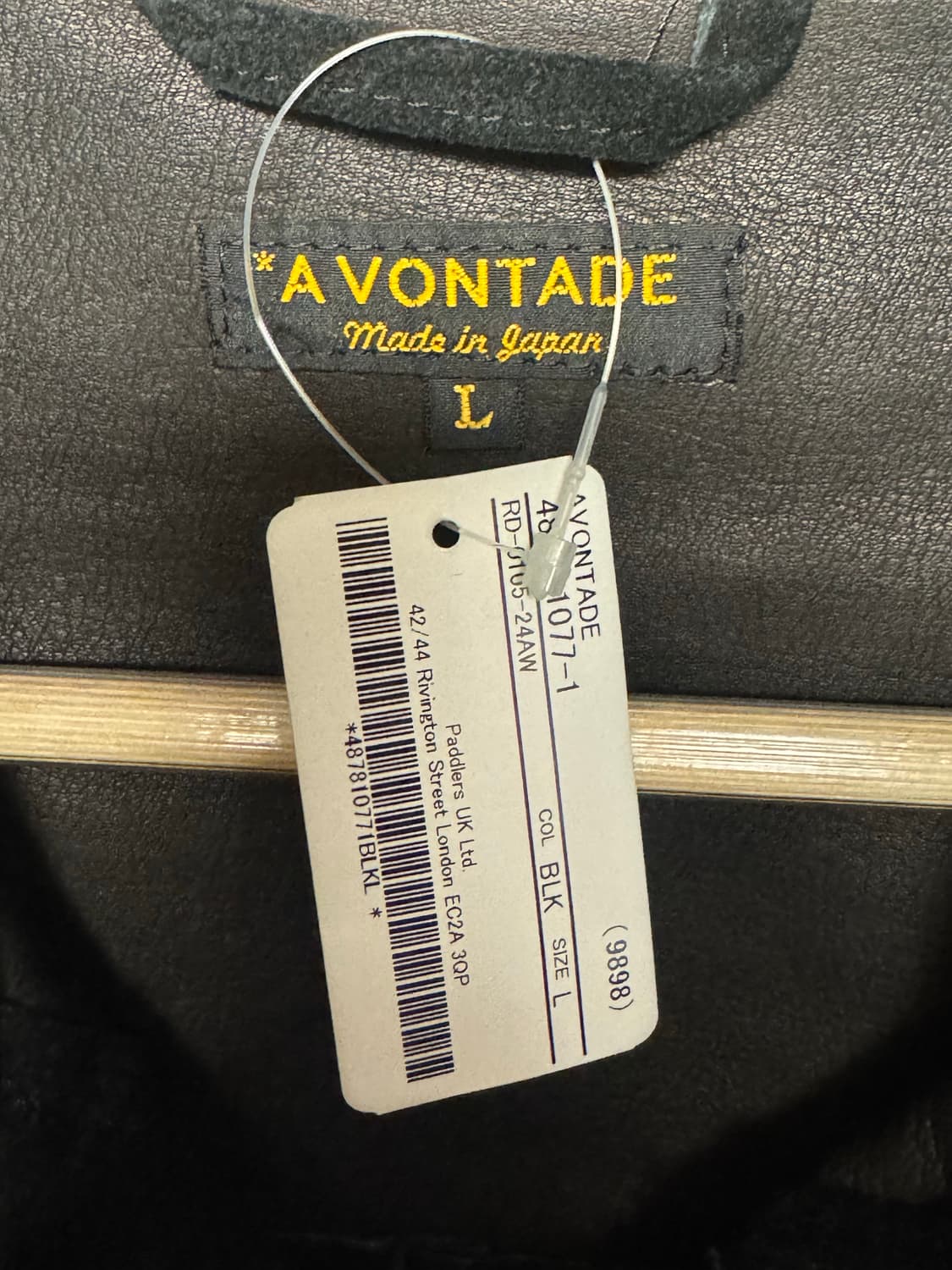 avontade 스웨이드 트러커 타입1 L 블랙 상품이미지3