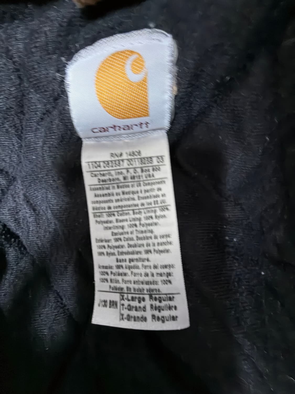 칼하트 j130 xl brn 액티브 자켓 carhartt 상품이미지2