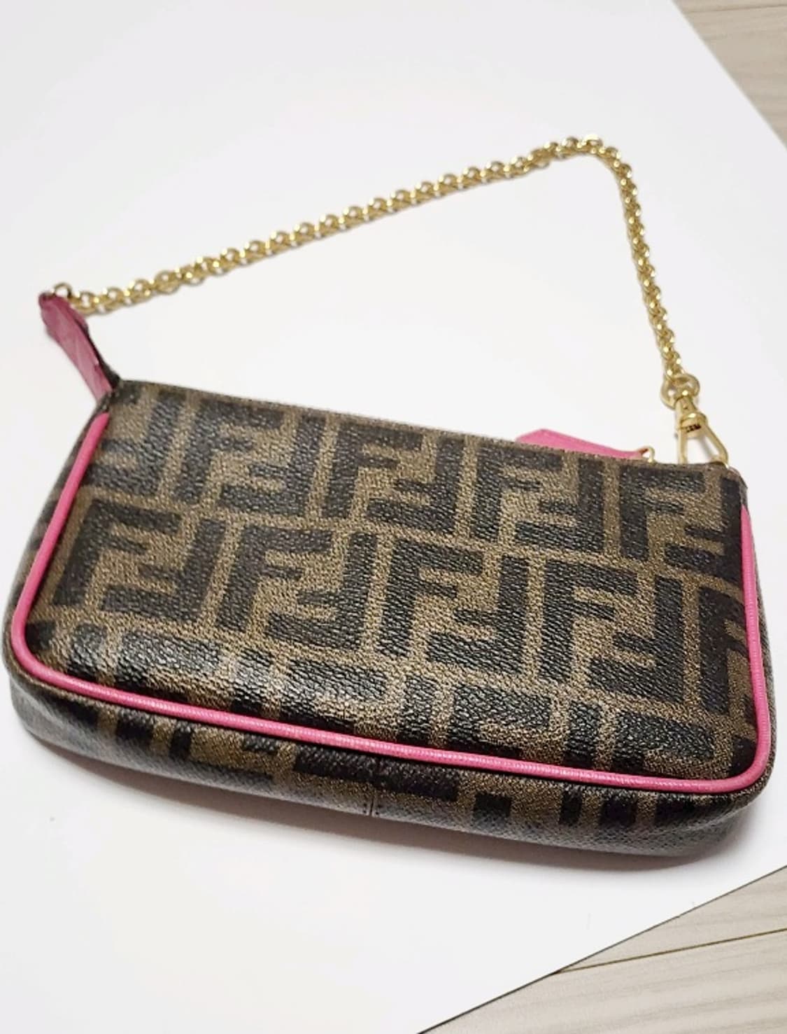 정품 펜디 FF 로고 바게트 미니 숄더백  상품이미지2