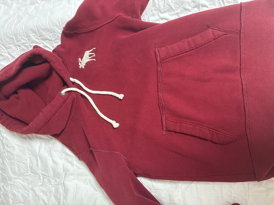 아베크롬비 버건디 후드티 상품이미지2