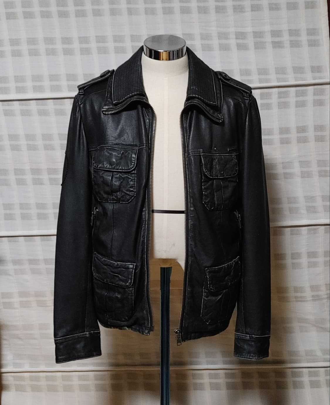 (100% 가죽) 슈퍼드라이 베컴 가죽 자켓 M (95~100) 상품이미지3